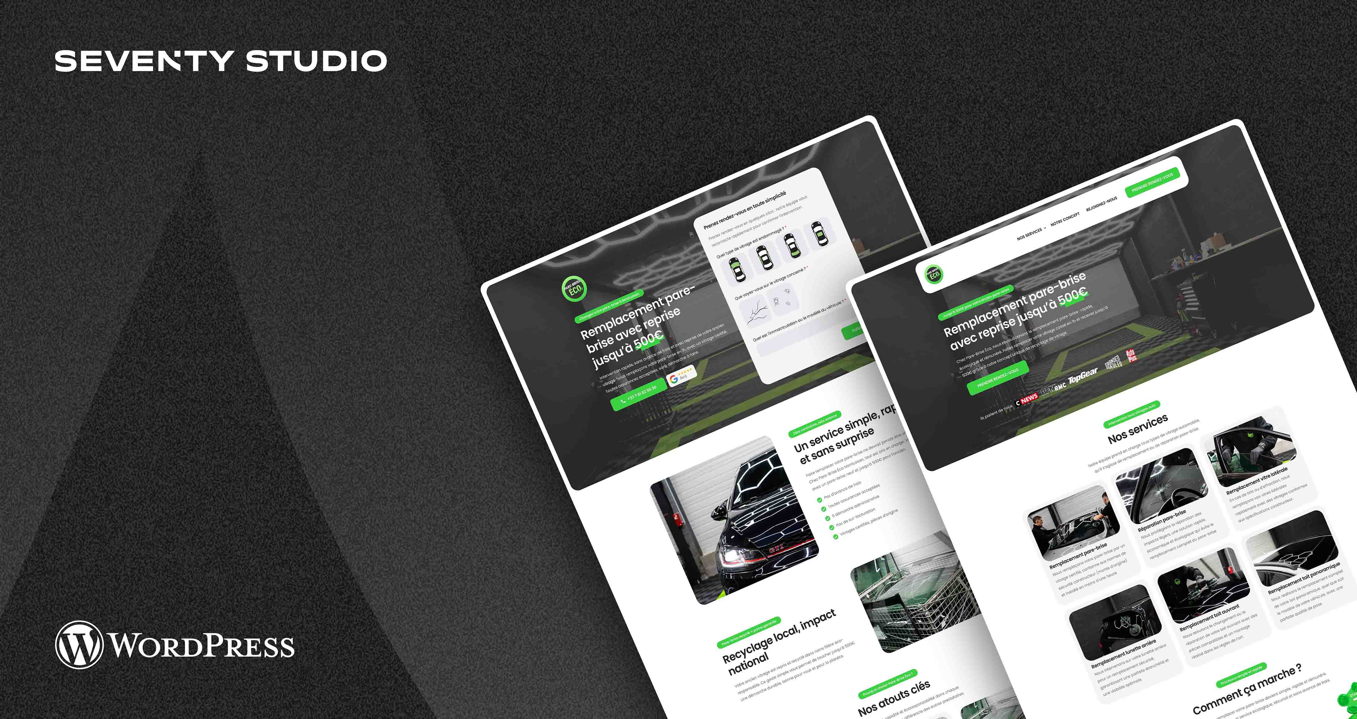 Création du site internet vitrine